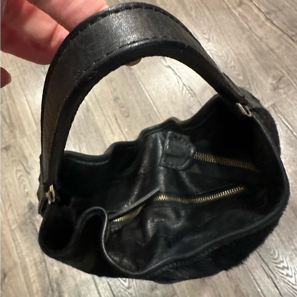 Gianni Chiarini Bag Purse Shoulder Strap Genuine Leather Calf Cow Italy Black - Picture 7 of 12